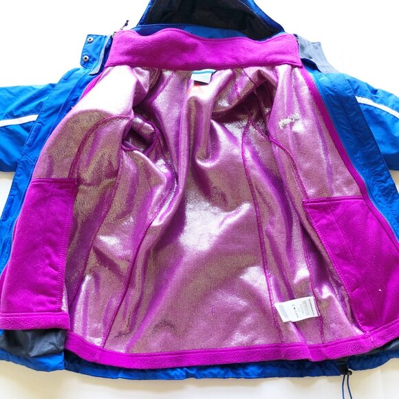 COLUMBIA Bugaboo Interchange 3 In 1 Ski Jacket Coat Blue Macaw Womens Small - Picture 4 of 14